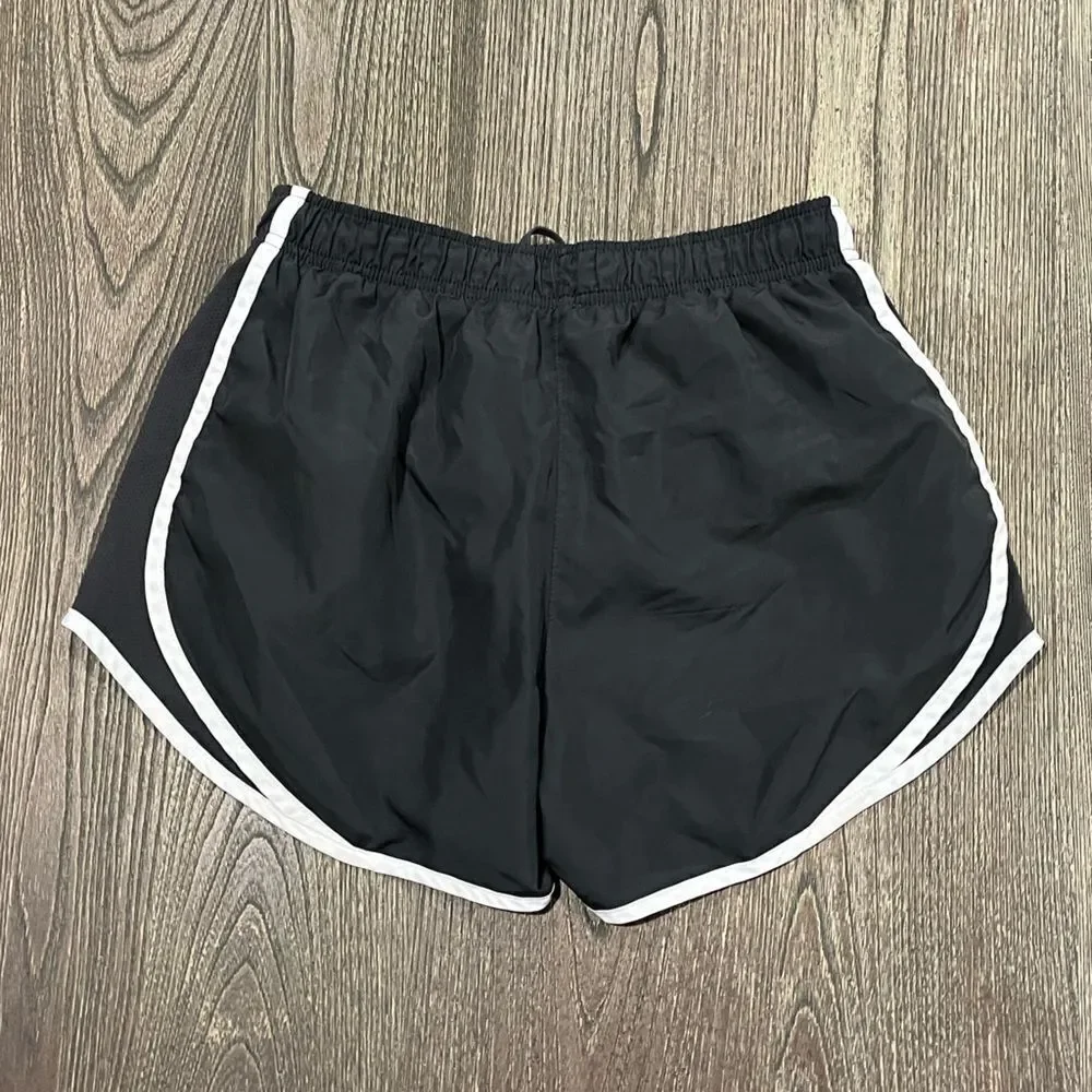 Nike Dri-Fit Running Shorts High-Rise Elastic Waistband Pull-On Black Small